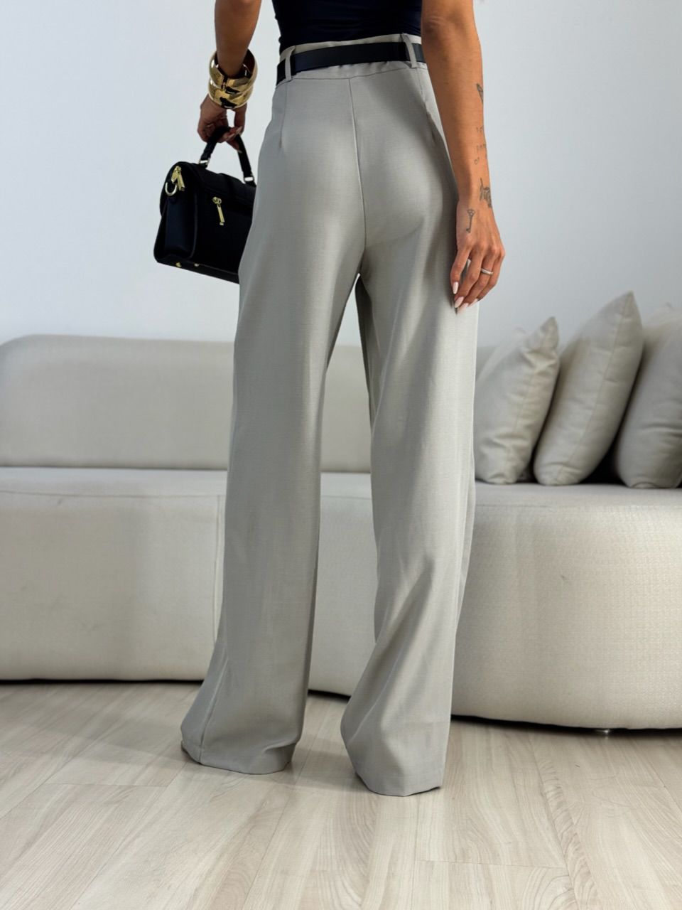 CALÇA ANA CLARA ZÍPER Cinza