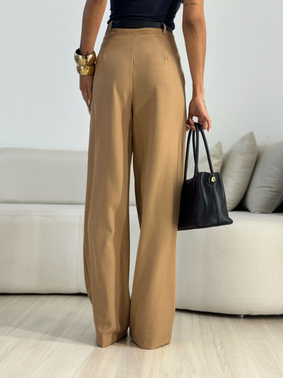 CALÇA ANA CLARA ZÍPER NUDE