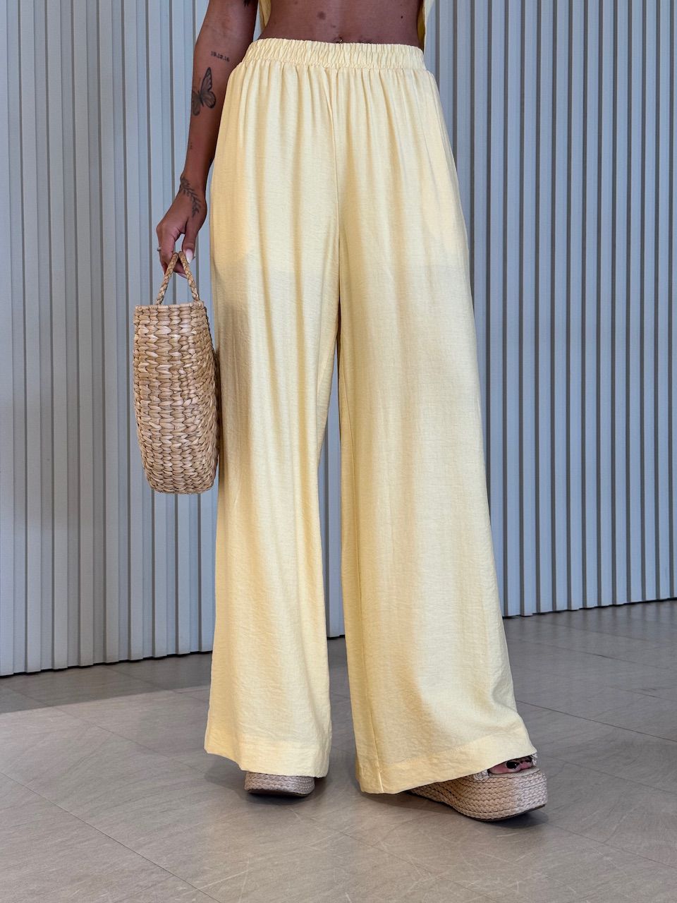 CONJUNTO ANA VITÓRIA FRENTE ÚNICA Amarelo