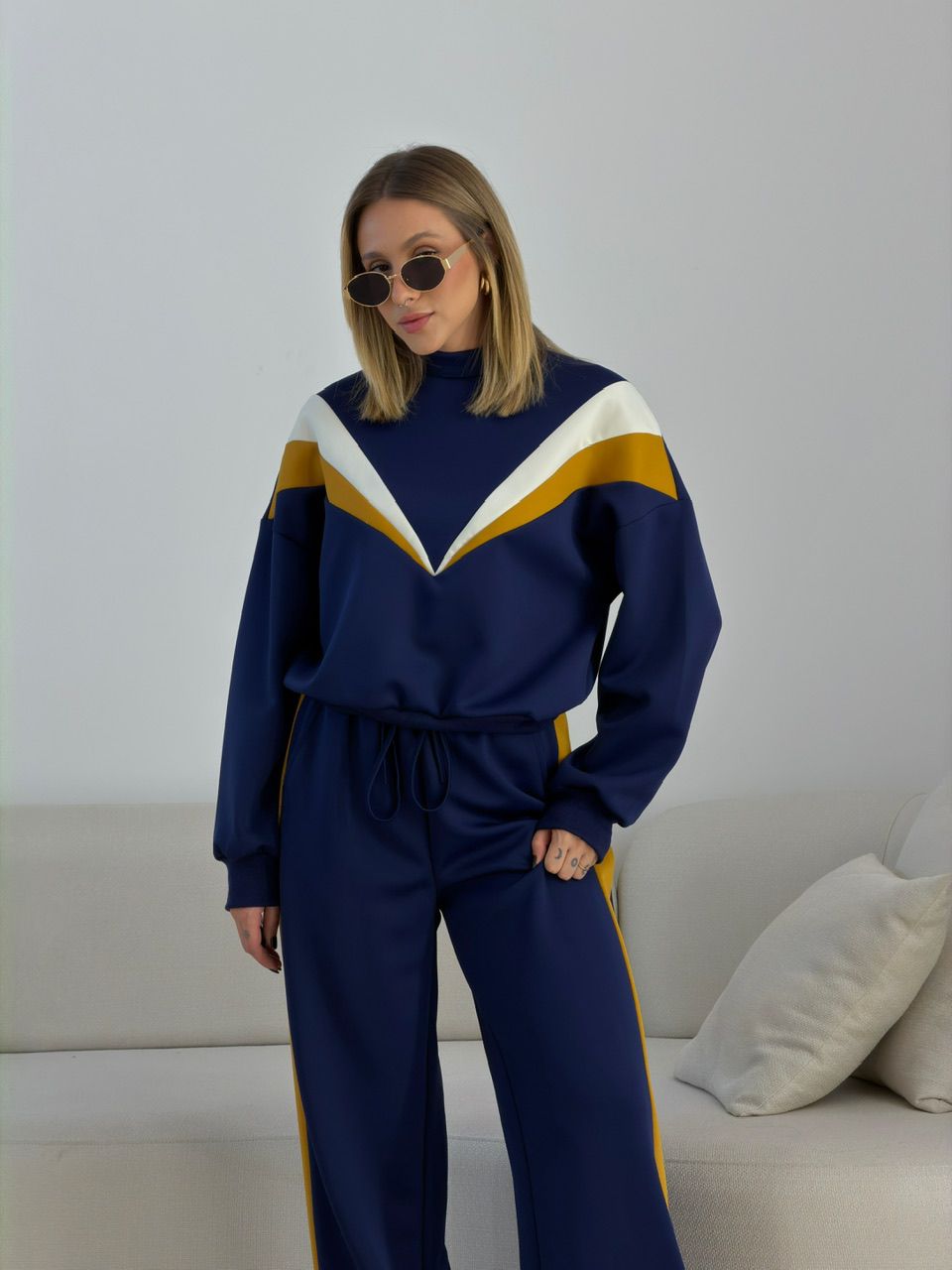 CONJUNTO LAURA CALÇA MARINHO