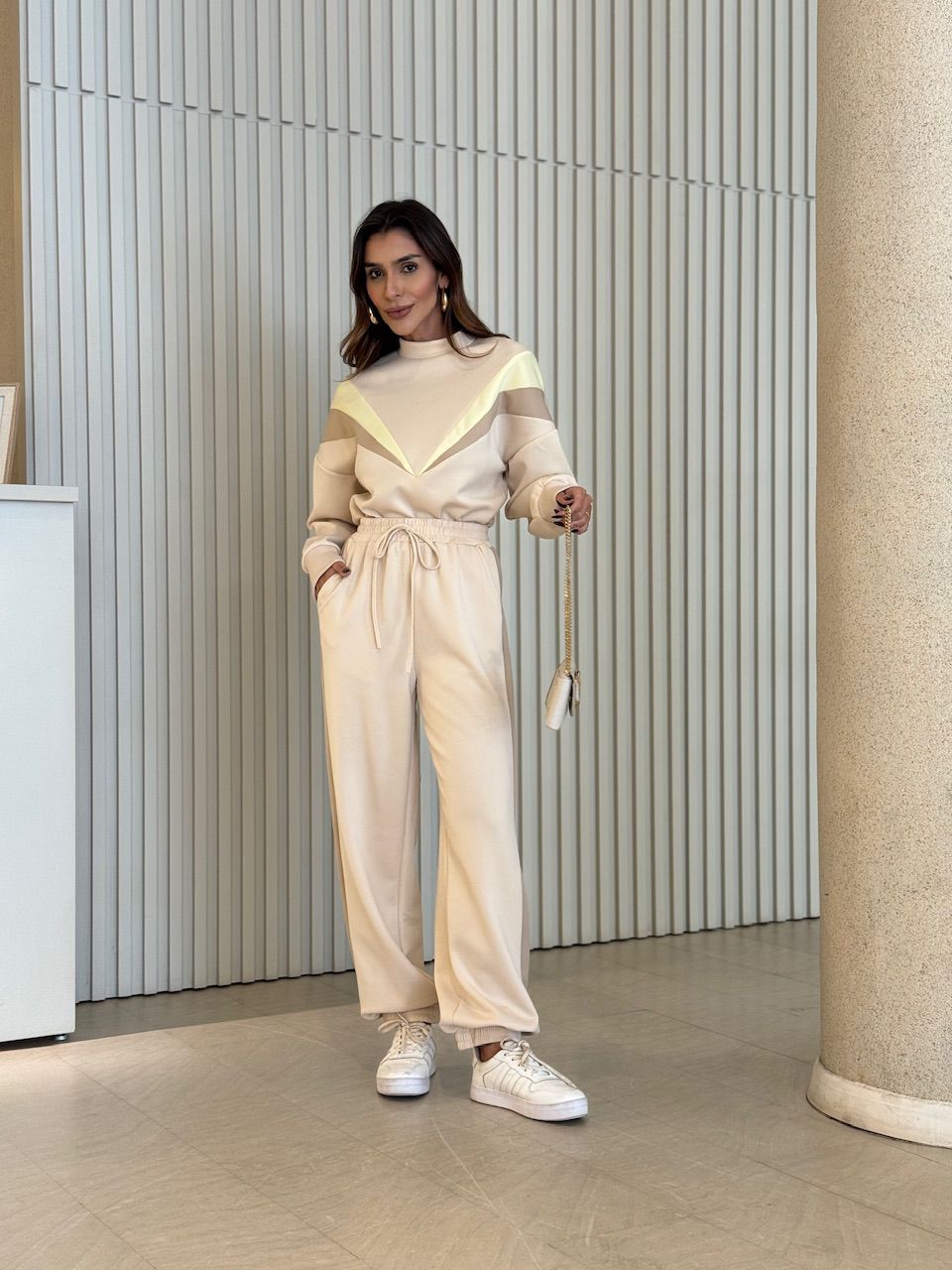 CONJUNTO LAURA CALÇA NUDE - 0074060049 - CAROLLA FERRARO