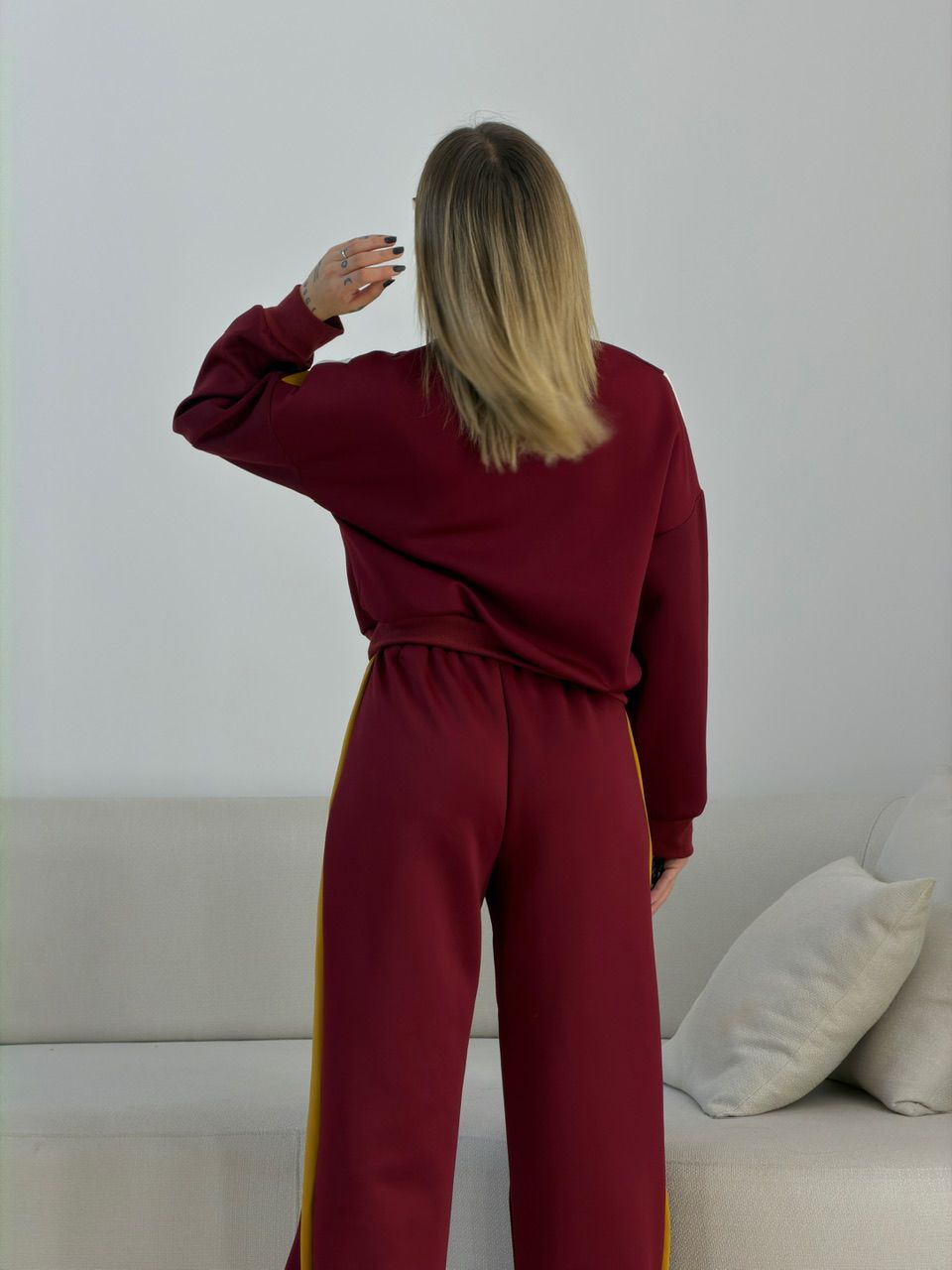 CONJUNTO LAURA CALÇA VINHO