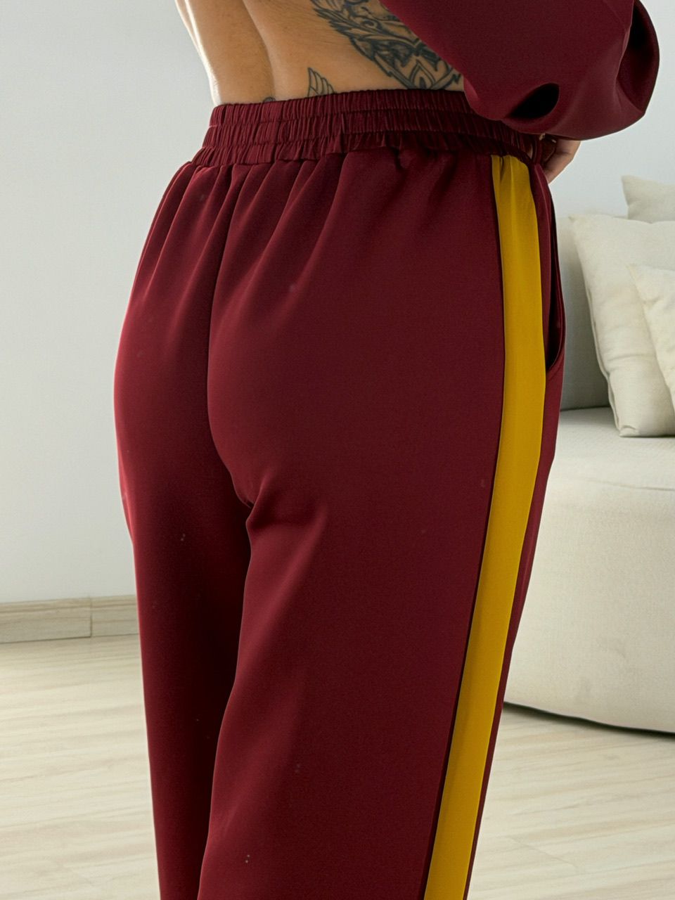 CONJUNTO LAURA CALÇA VINHO