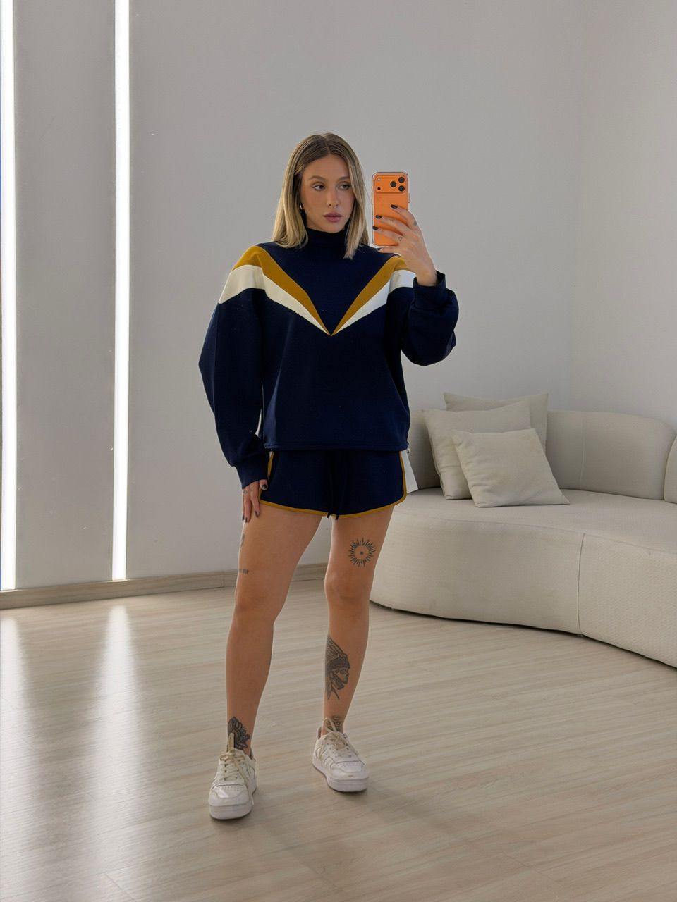 CONJUNTO LUIZA SHORT MARINHO