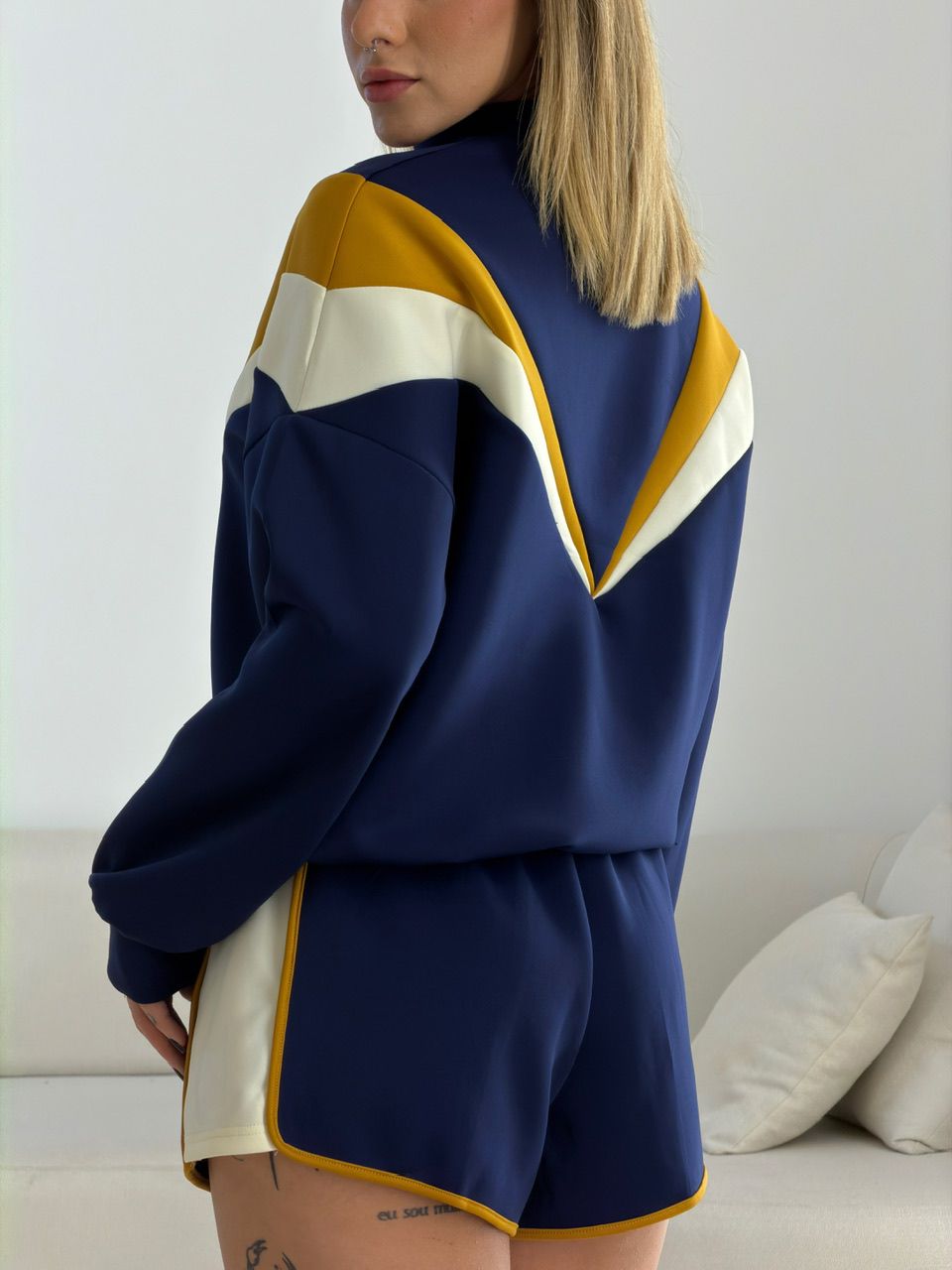 CONJUNTO LUIZA SHORT MARINHO