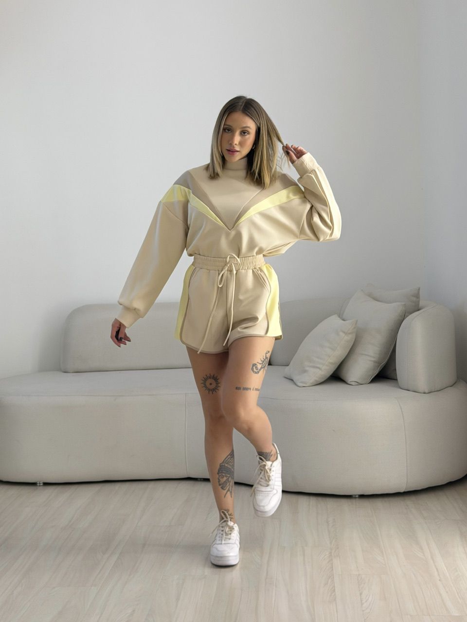 CONJUNTO LUIZA SHORT NUDE