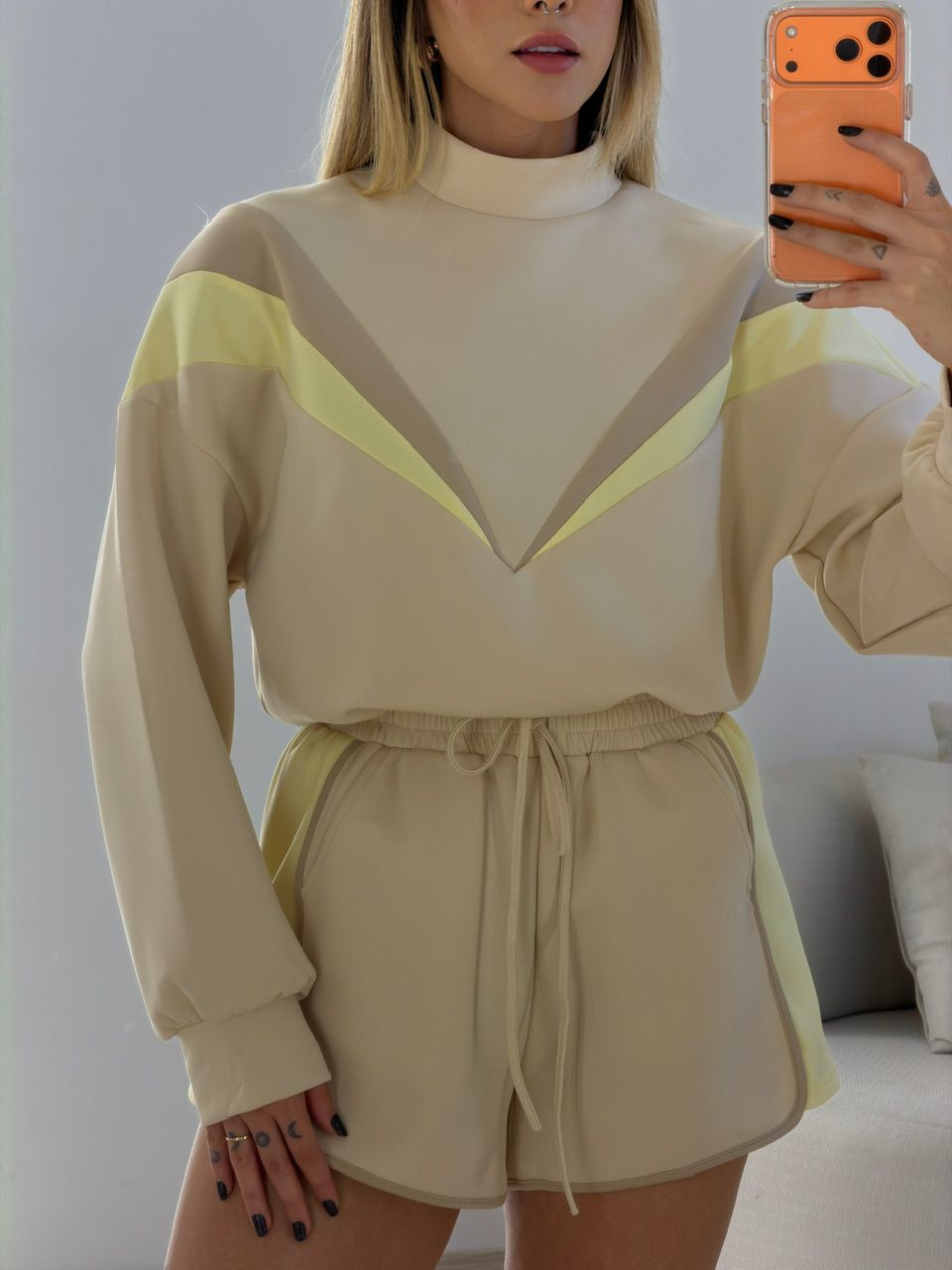 CONJUNTO LUIZA SHORT NUDE