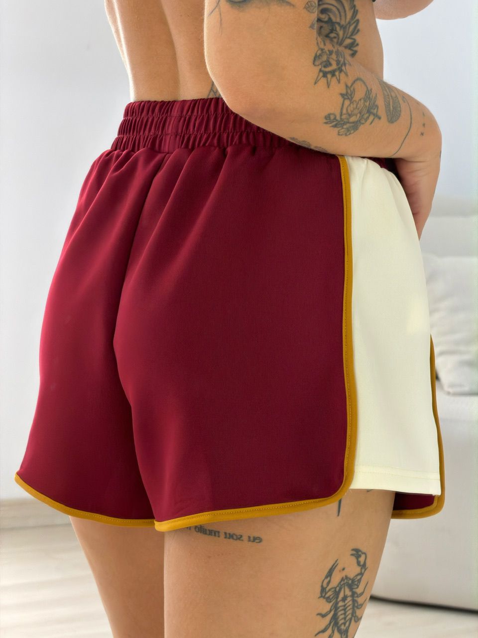 CONJUNTO LUIZA SHORT VINHO