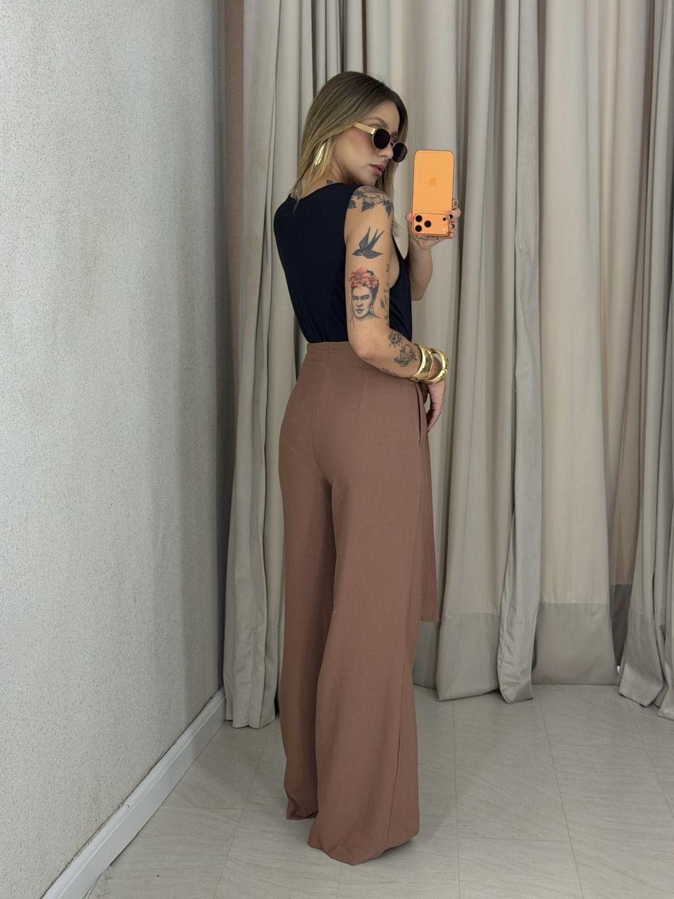 CALÇA KARINE AMARRAÇÃO CAPUCCINO 