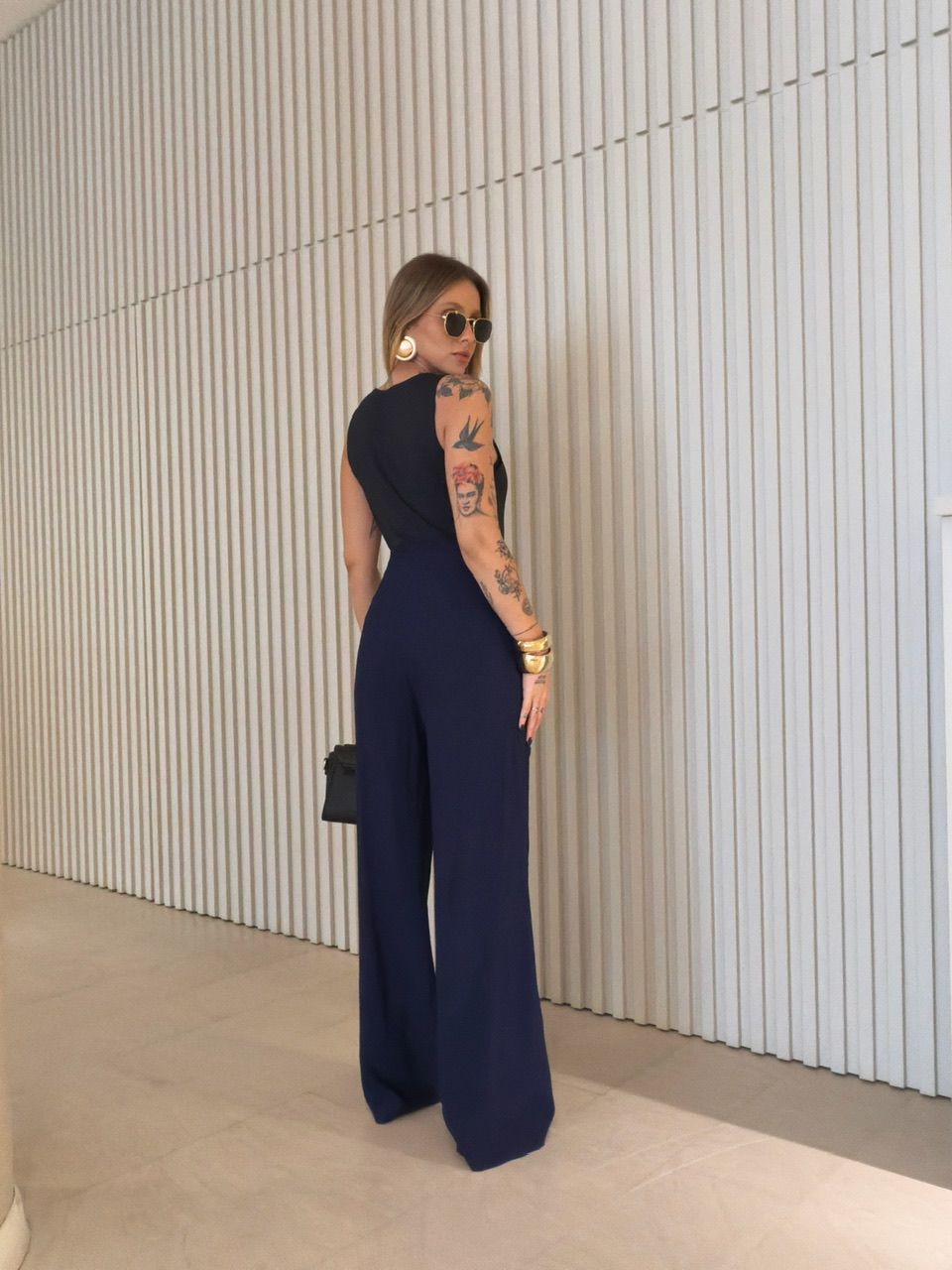 CALÇA KARINE AMARRAÇÃO MARINHO