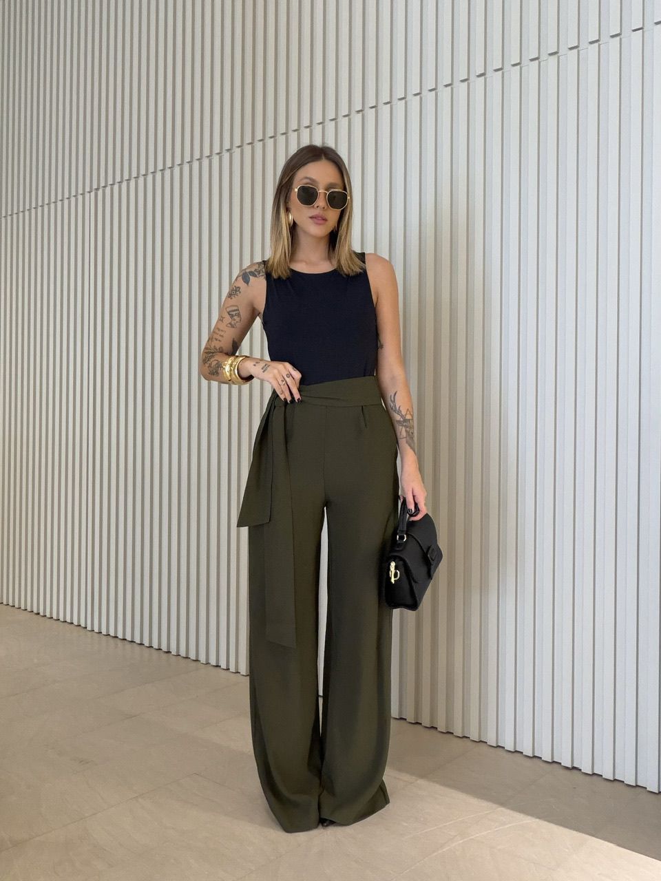 CALÇA KARINE AMARRAÇÃO VERDE