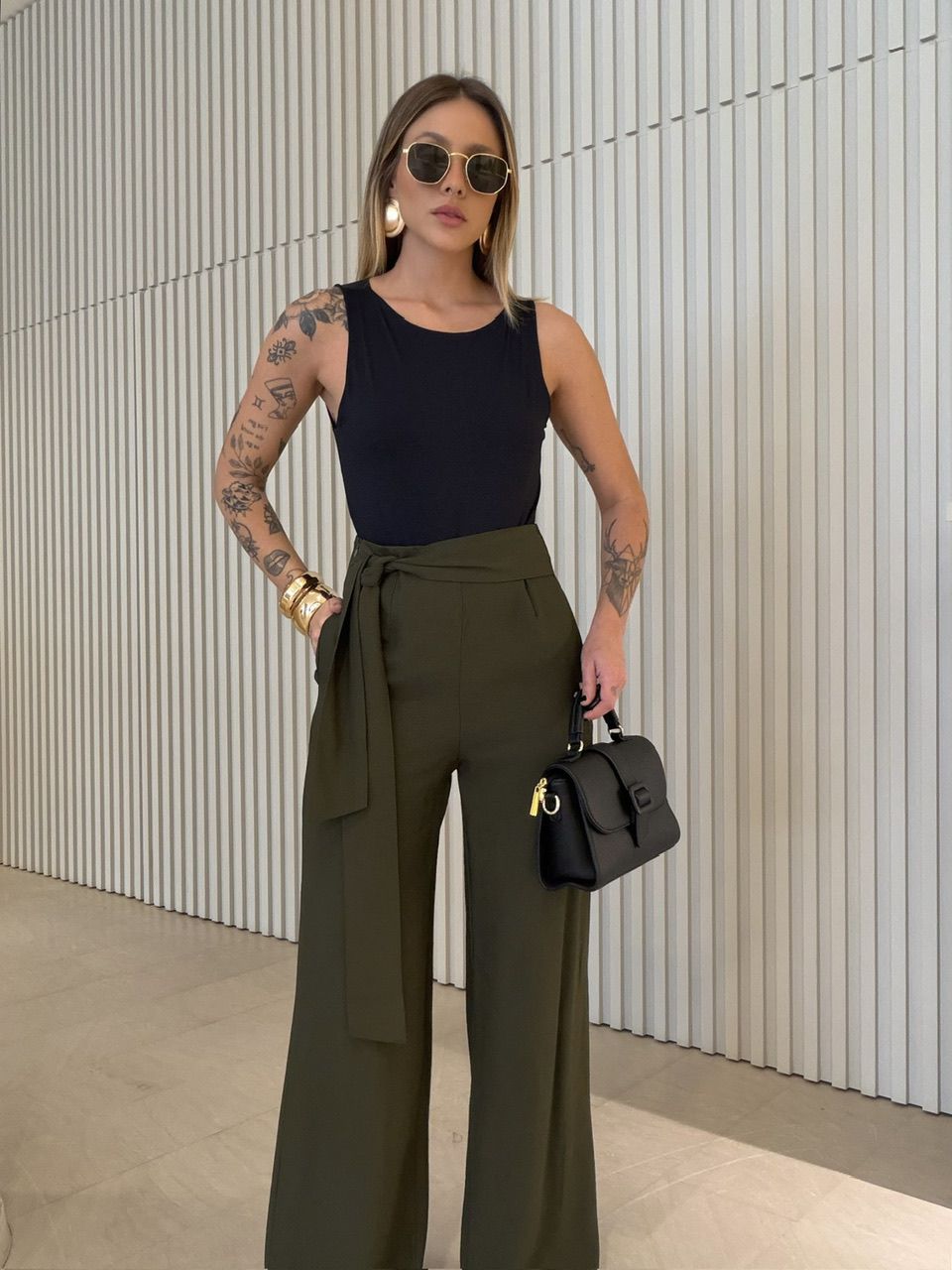 CALÇA KARINE AMARRAÇÃO VERDE