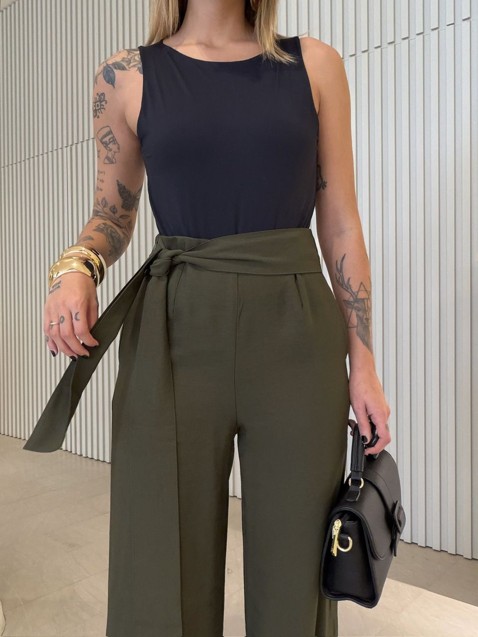 CALÇA KARINE AMARRAÇÃO VERDE