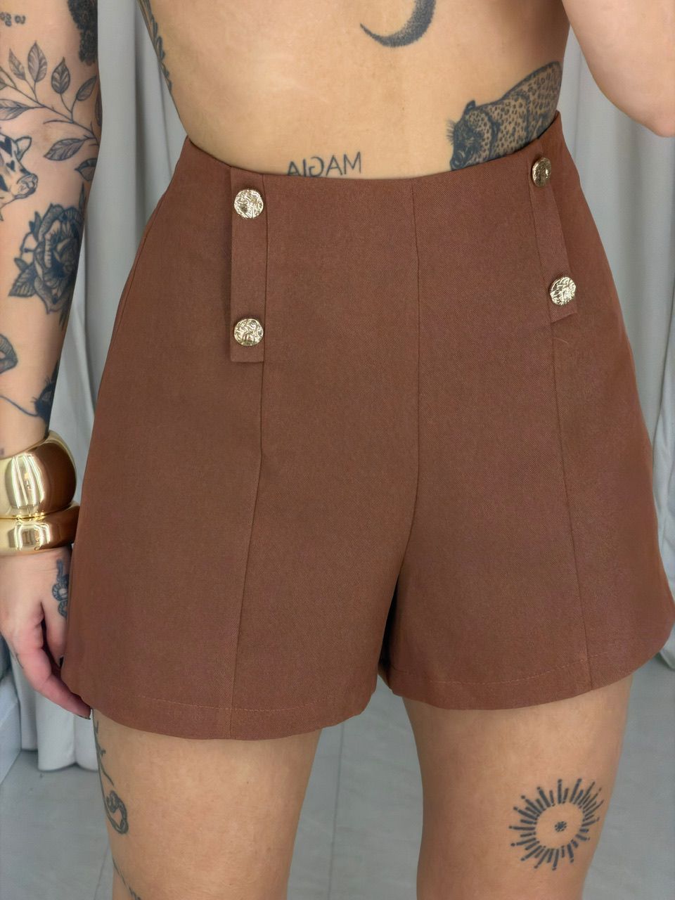CONJUNTO MÔNICA SHORT CAPUCCINO 
