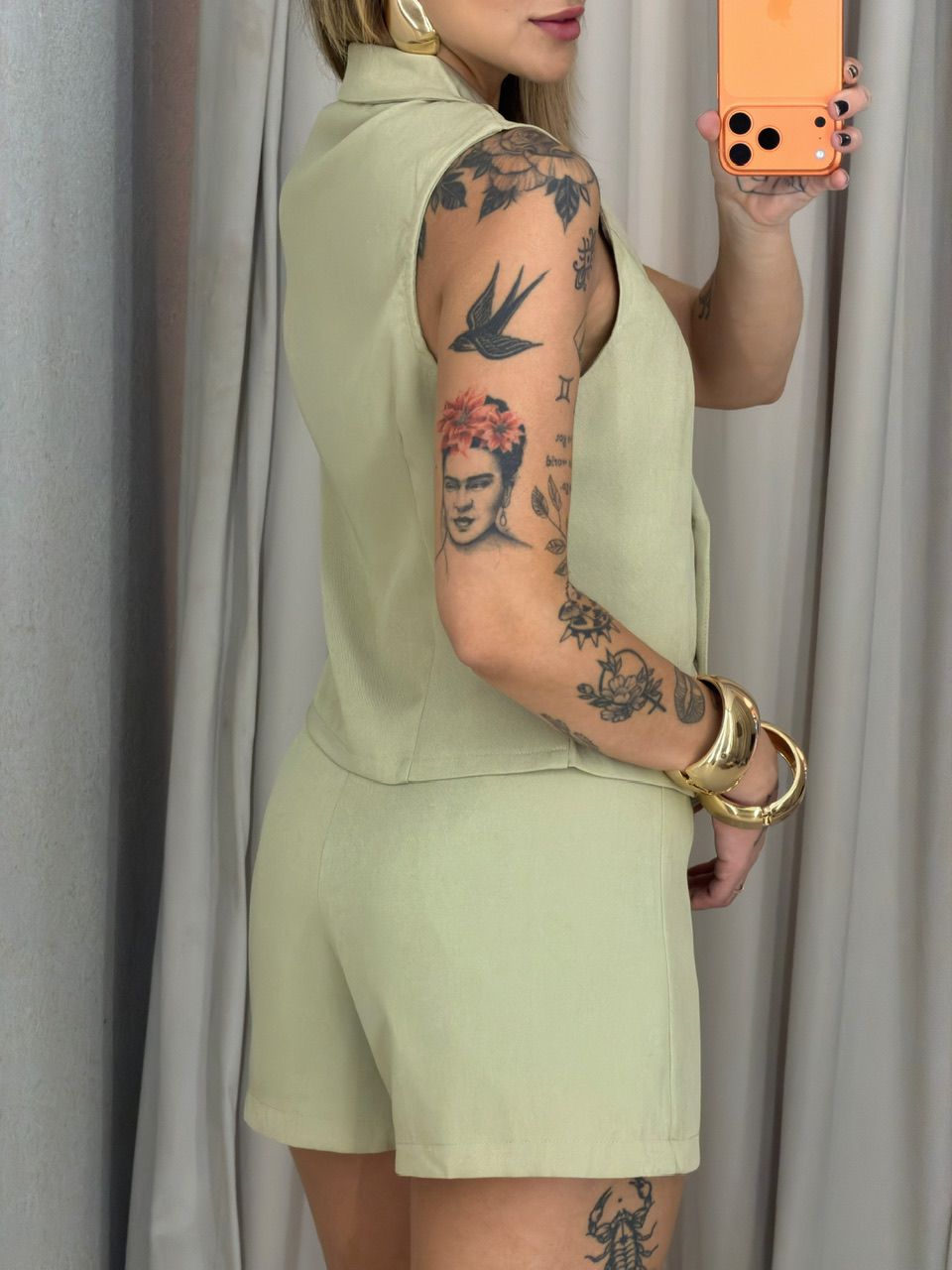 CONJUNTO MÔNICA SHORT CREME