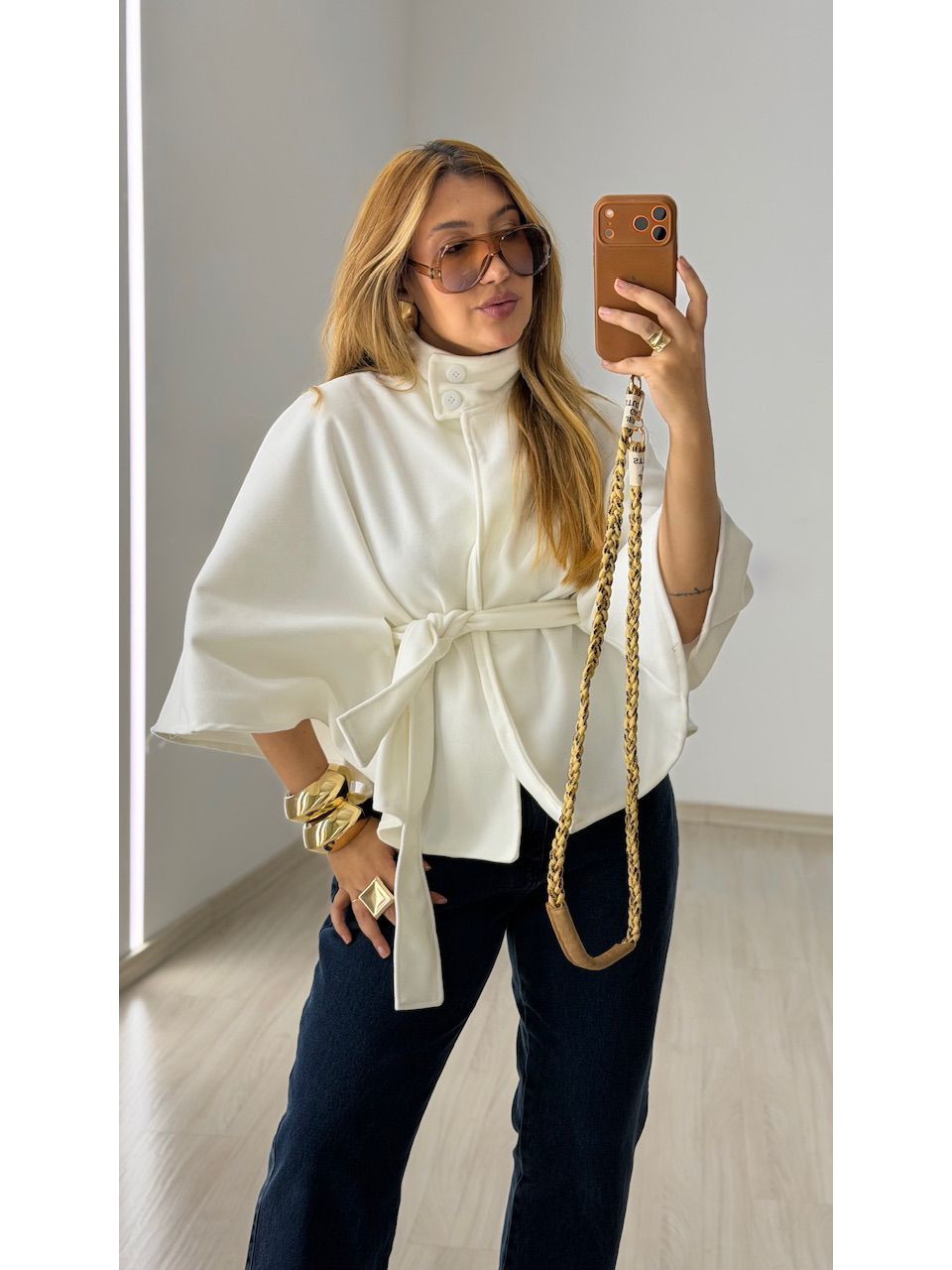 PONCHO PALOMA FAIXA OFF - 0077990048 - CAROLLA FERRARO