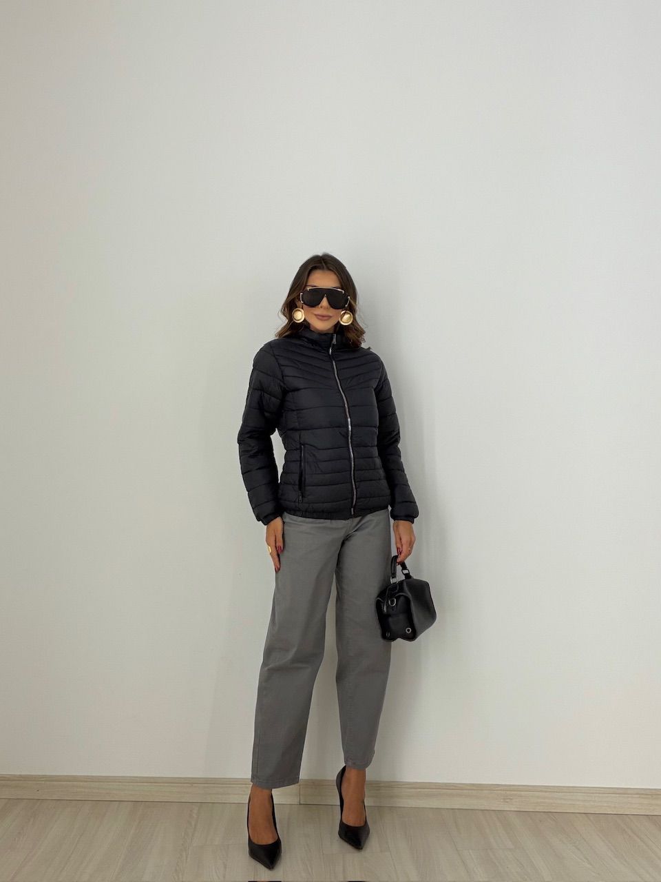 PUFFER LETICIA CAPUZ PRETA