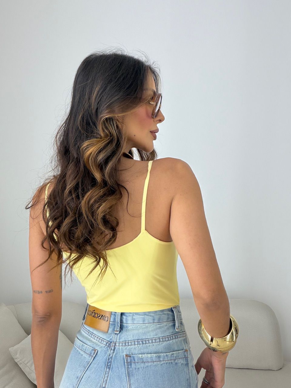 BLUSA SUZANE ALCINHA AMARELA