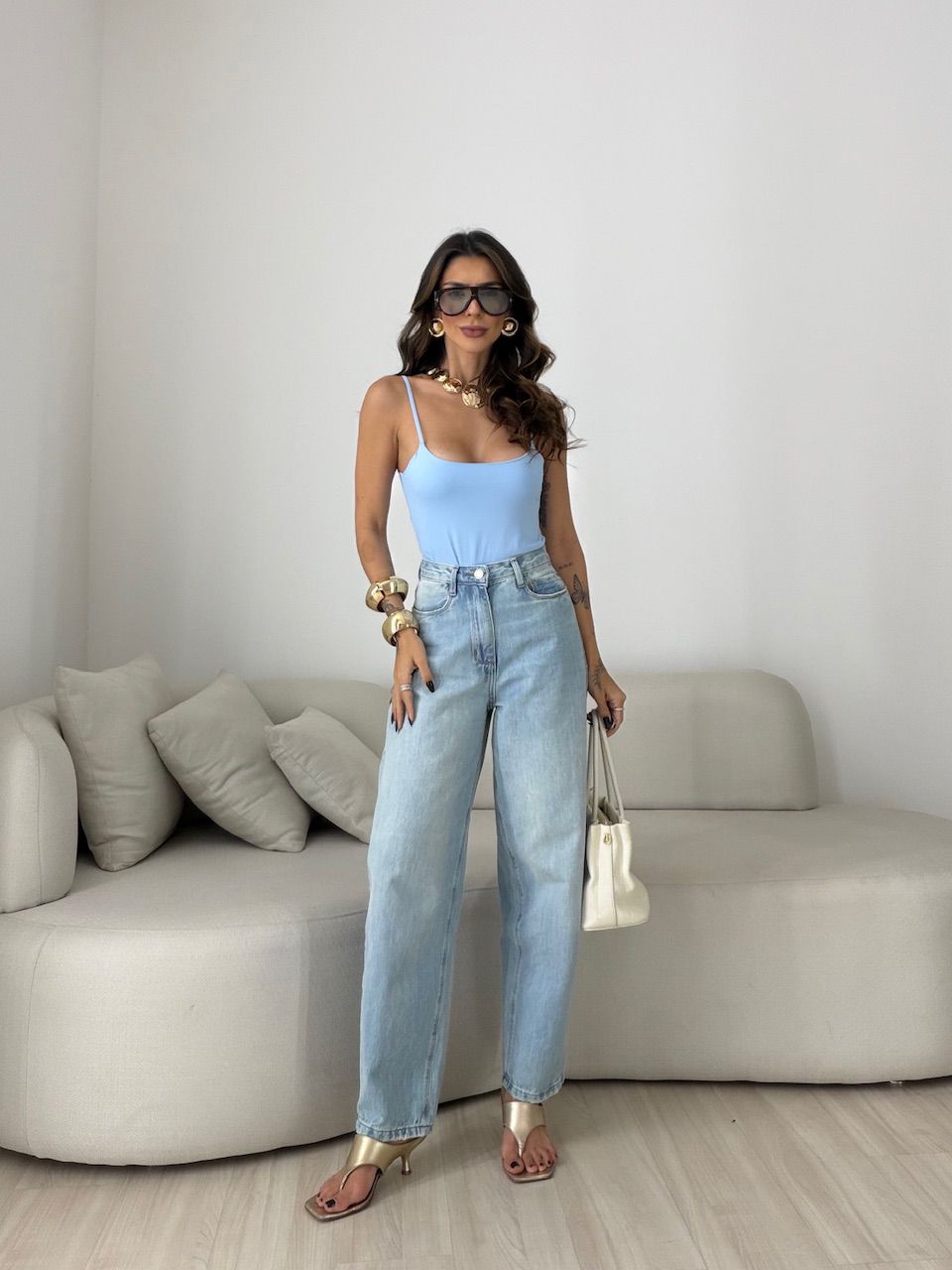 BLUSA SUZANE ALCINHA azul