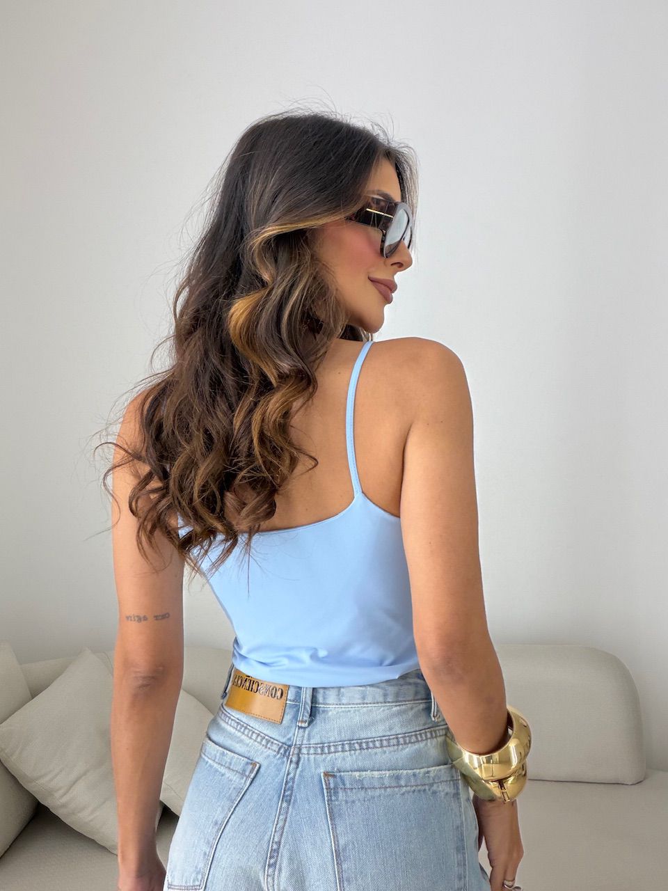 BLUSA SUZANE ALCINHA azul