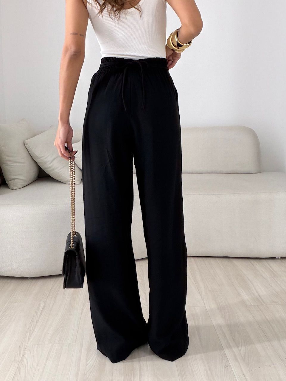 CALÇA LORENA PANTALONA PRETA
