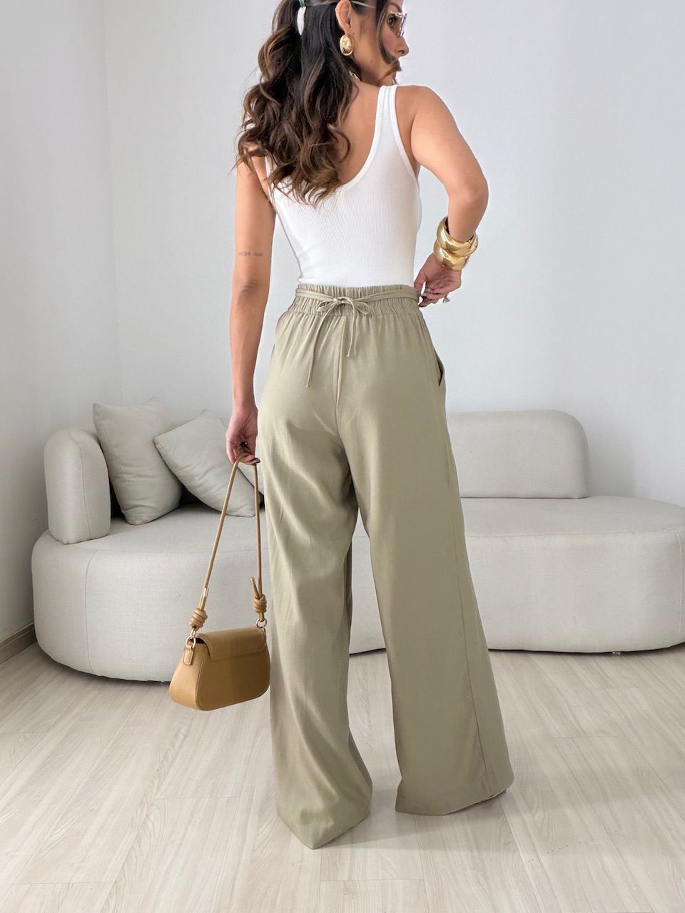 CALÇA LORENA PANTALONA VERDE