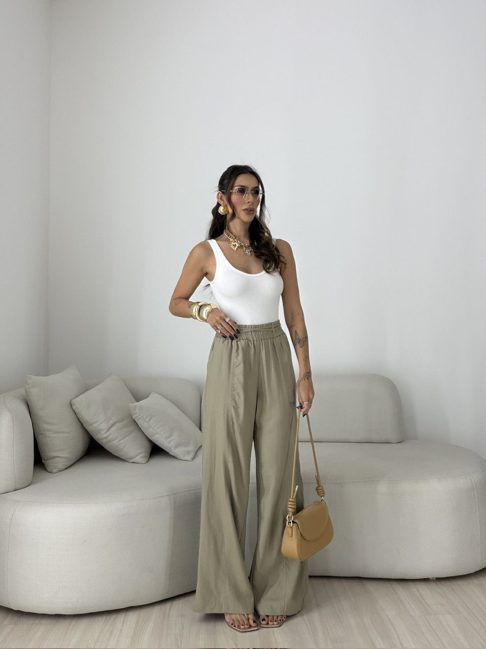 CALÇA LORENA PANTALONA VERDE