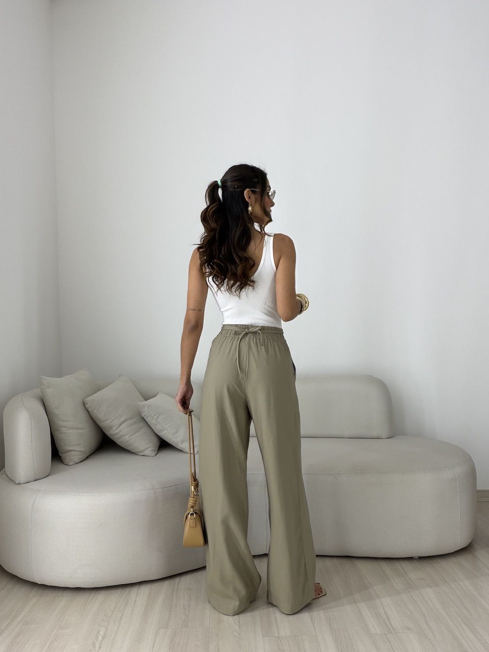 CALÇA LORENA PANTALONA VERDE