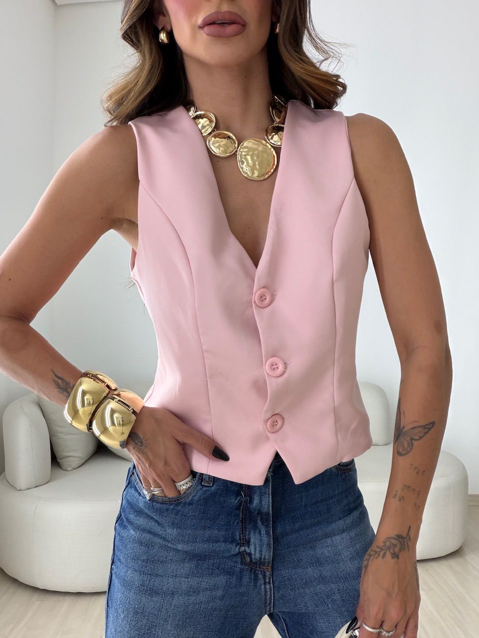 COLETE LÍVIA ALFAIATARIA BABY PINK