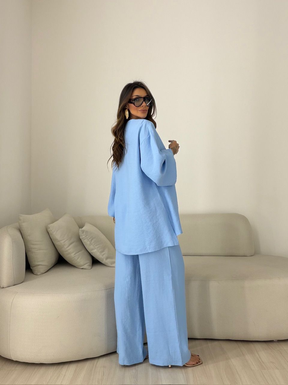CONJUNTO ODETTE CALÇA AZUL