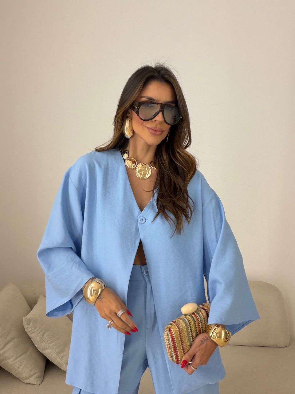 CONJUNTO ODETTE CALÇA AZUL