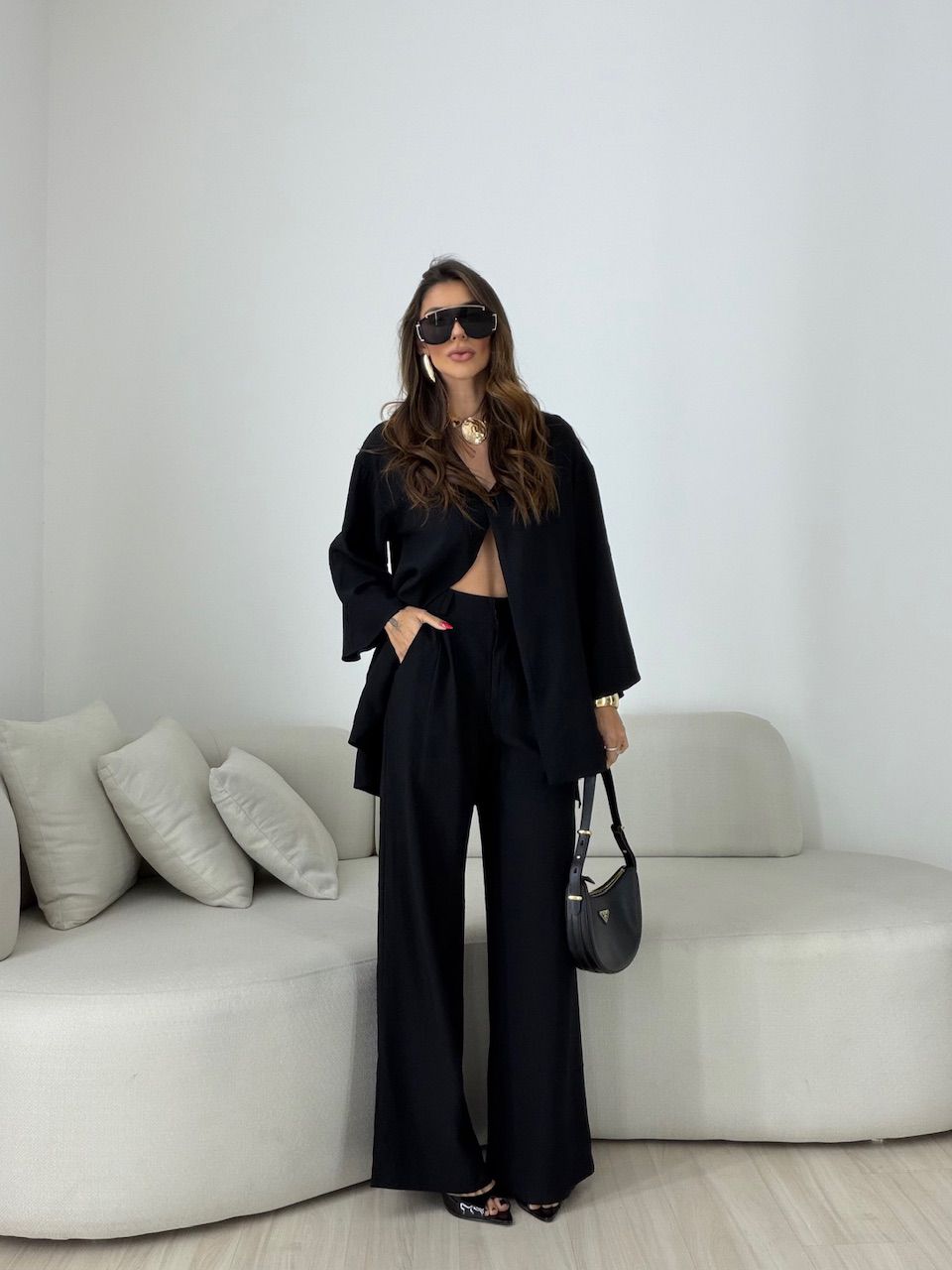 CONJUNTO ODETTE CALÇA PRETO