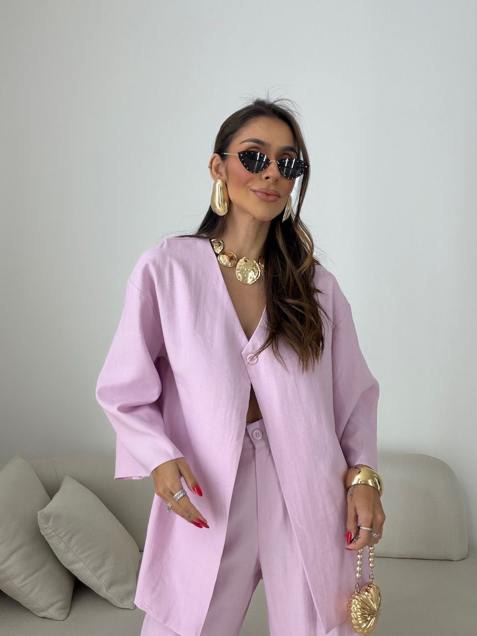 CONJUNTO ODETTE CALÇA ROSA