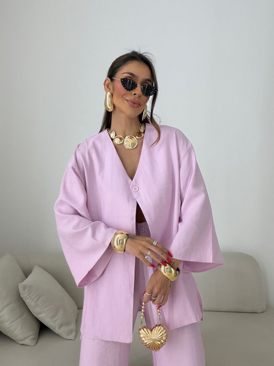 CONJUNTO ODETTE CALÇA ROSA