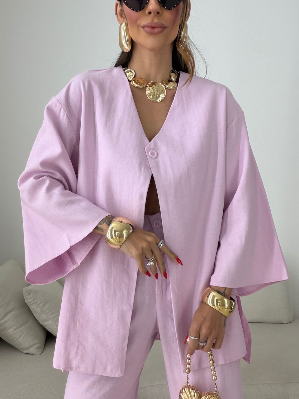 CONJUNTO ODETTE CALÇA ROSA