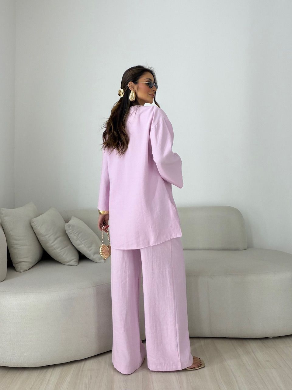 CONJUNTO ODETTE CALÇA ROSA