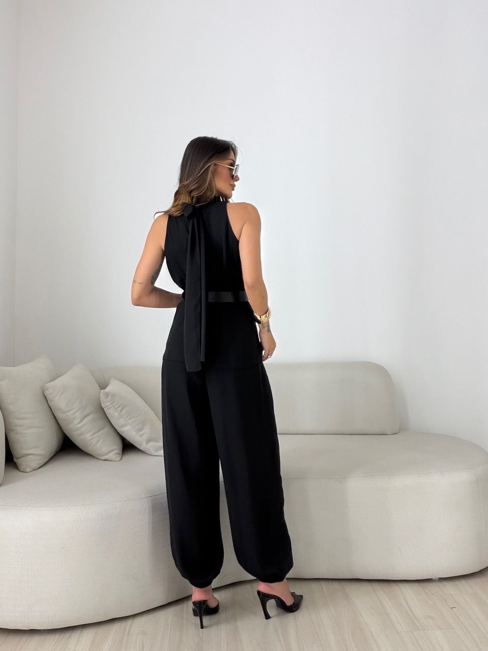 CONJUNTO TÂNIA CALÇA ALADIM PRETO