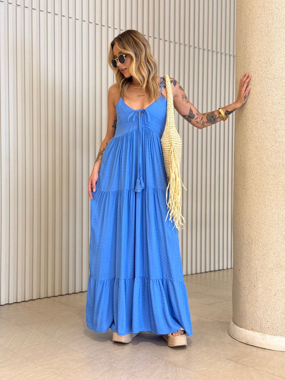 VESTIDO CECÍLIA ALCINHA AZUL ROYAL