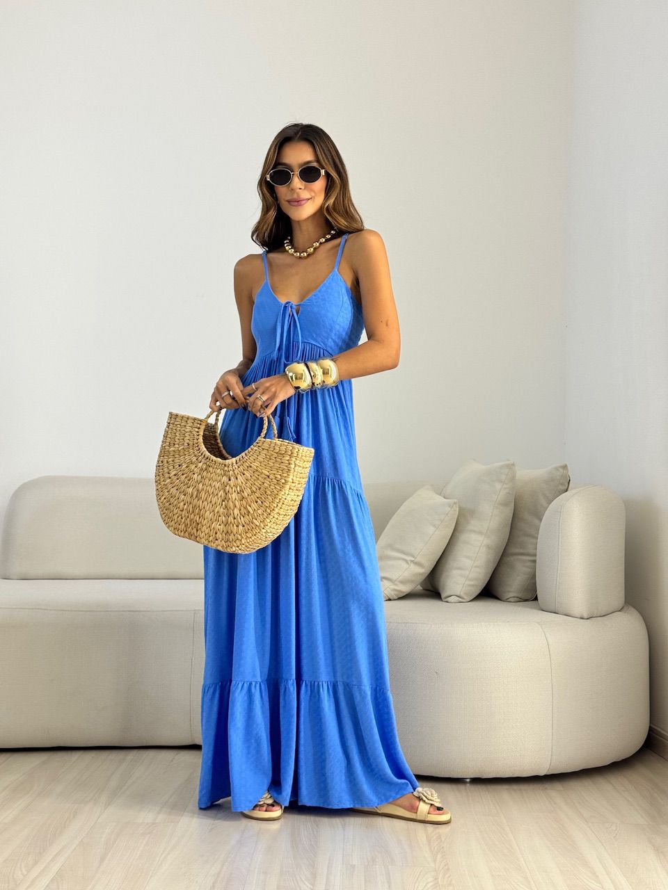 VESTIDO CECÍLIA ALCINHA AZUL ROYAL