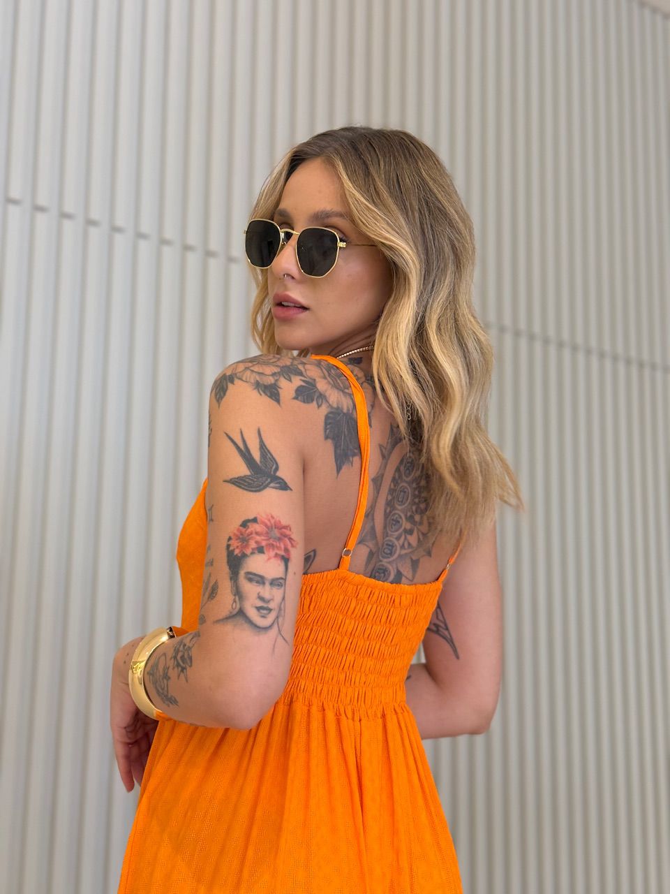 VESTIDO CECÍLIA ALCINHA LARANJA