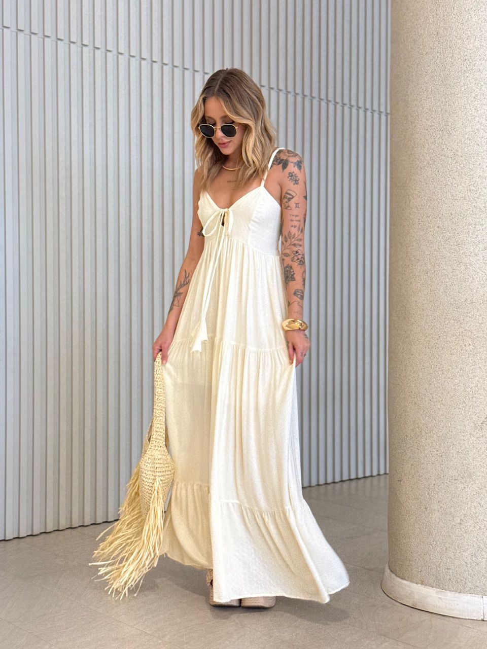 VESTIDO CECÍLIA ALCINHA MARFIM