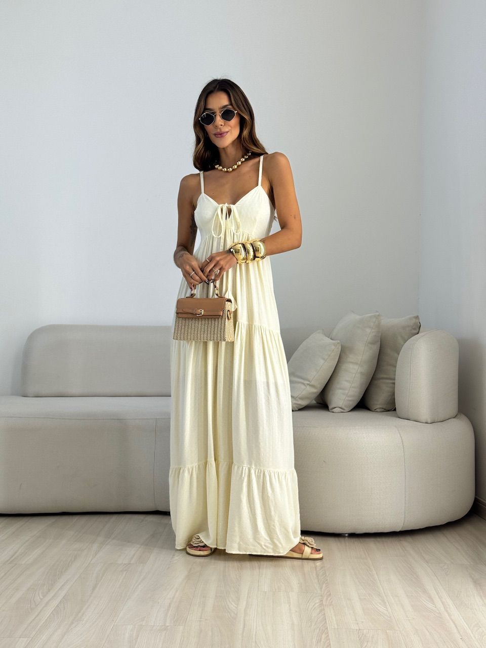 VESTIDO CECÍLIA ALCINHA MARFIM