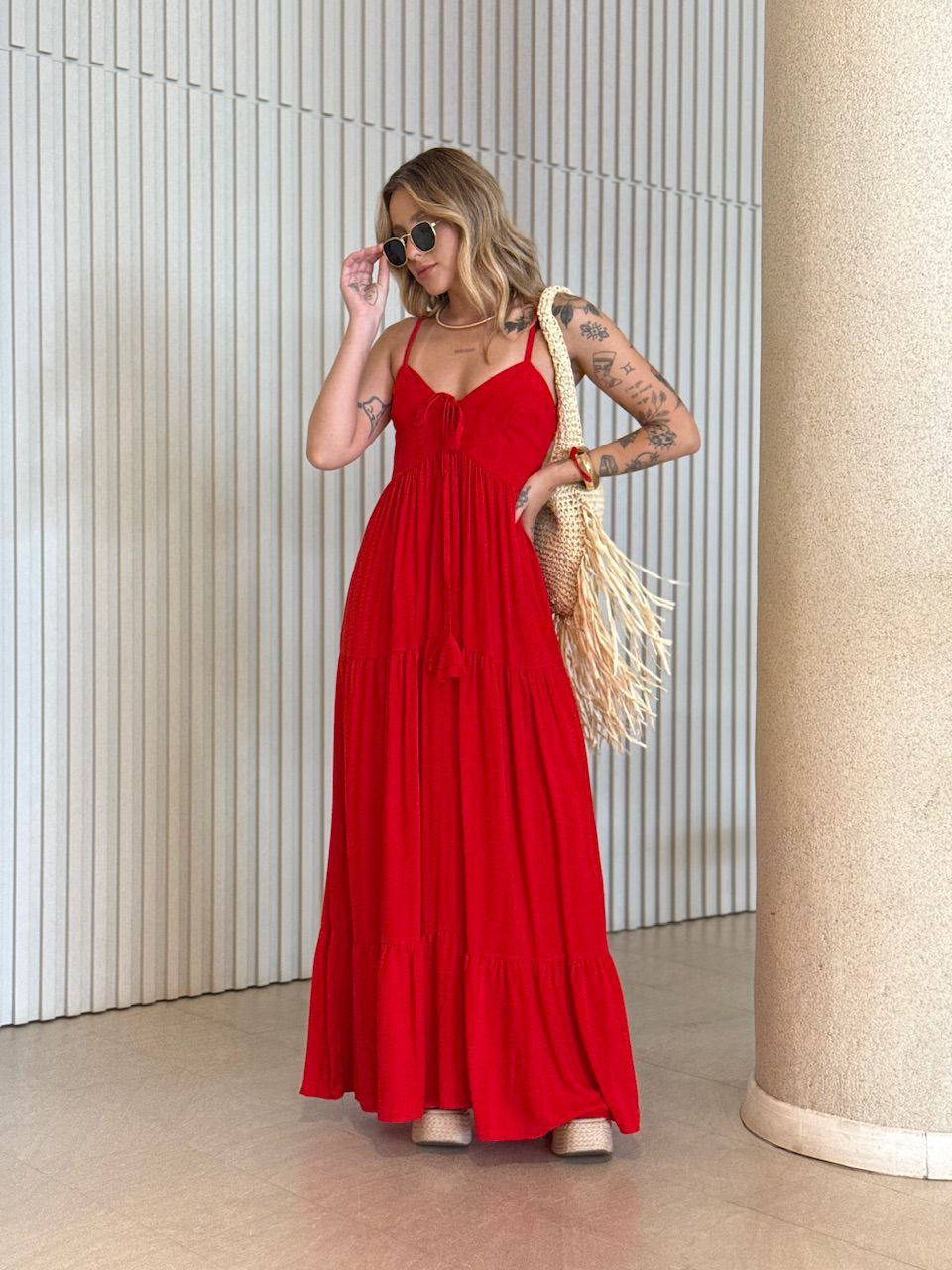 VESTIDO CECÍLIA ALCINHA VERMELHO