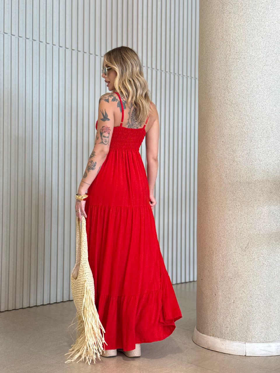 VESTIDO CECÍLIA ALCINHA VERMELHO