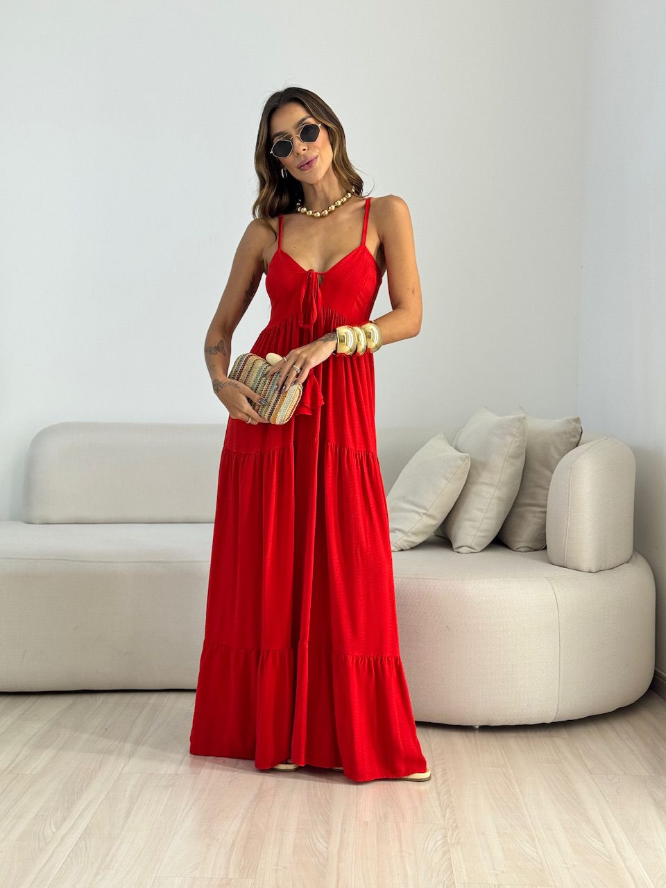 VESTIDO CECÍLIA ALCINHA VERMELHO