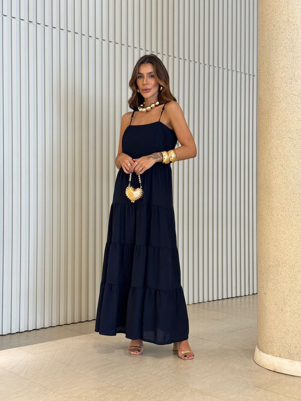 VESTIDO JÉSSICA ALCINHA MARINHO