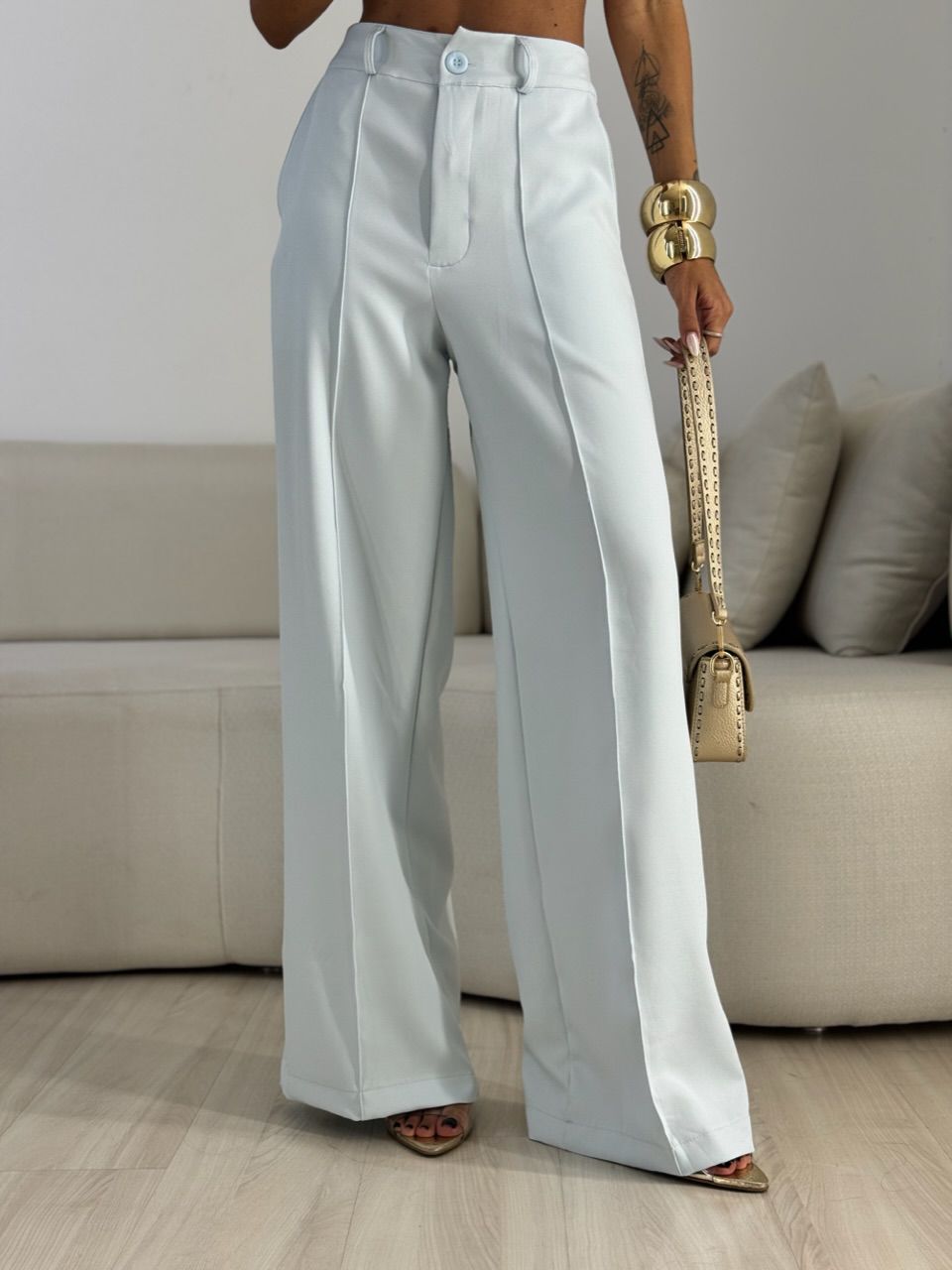 CONJUNTO LIZ ALFAIATARIA azul