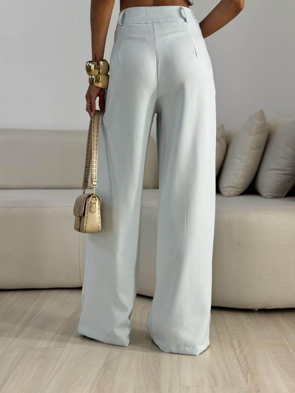 CONJUNTO LIZ ALFAIATARIA azul