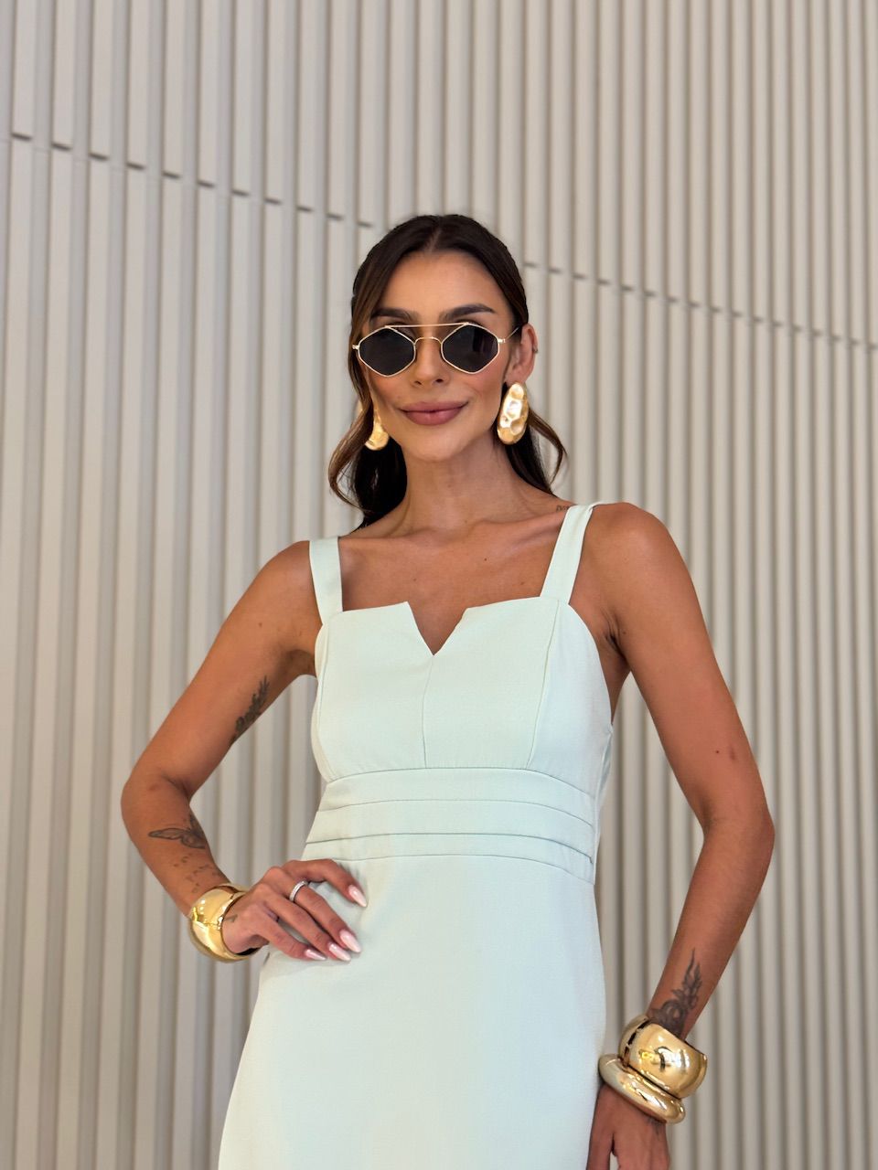 VESTIDO GIOVANA ALÇA BABY GREEN