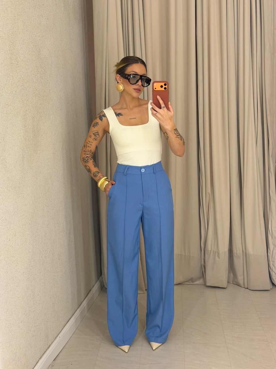 CALÇA ANIE PANTALONA BLUE JEANS